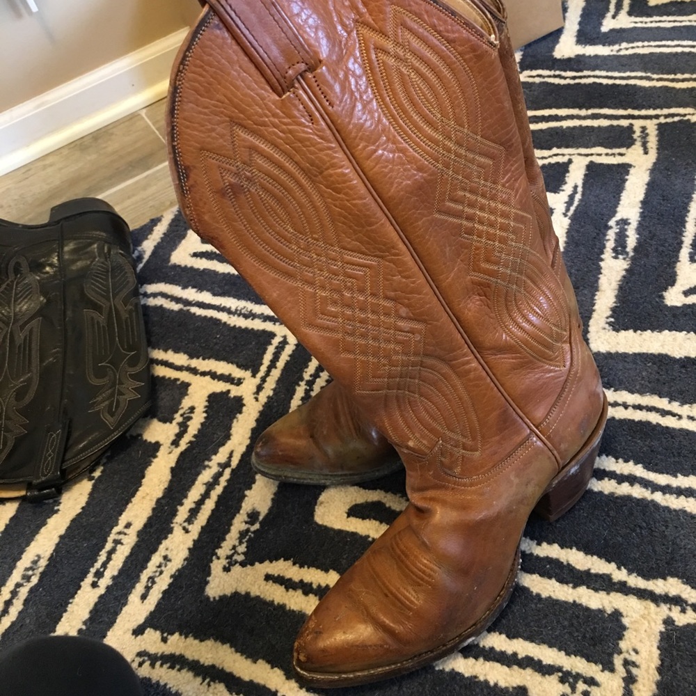 Tony Lama cowgirl boots. Original. Vintage.